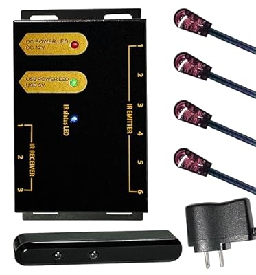 ENSIGEAR IR Repeater Kit, ir Repeater System?IR Remote Control Extender .Supports up to 100 feet? Dual Sensors Receiver