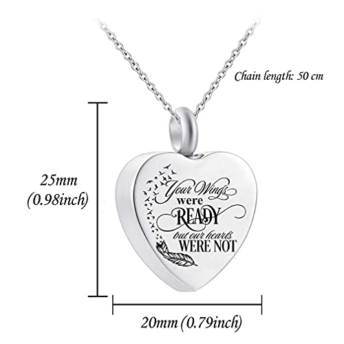 God has You in his arms with Angel Wing Charm Cremation Ashes Jewelry Keepsake Memorial Urn Necklace with Birthstone Crystal (Little bird + Your +Angel Wing&12 Pcs Birthstone)2