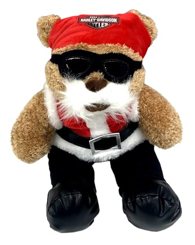 Harley-Davidson Toddler 'Santa Bear' Collectible Huggy Bear Plush Animal