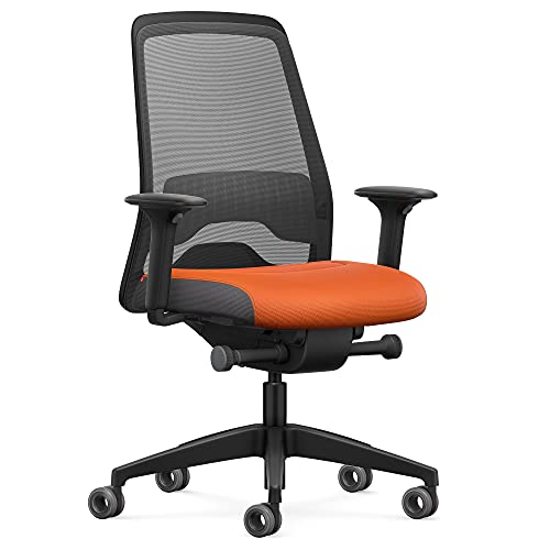 Interstuhl Bürostuhl Every Active Edition – ergonomischer Schreibtisch- und Gaming-Stuhl – Lordosenstütze für gesünderes Sitzen – vereint gesundes und aktives Sitzen (Anthrazit | Orange)