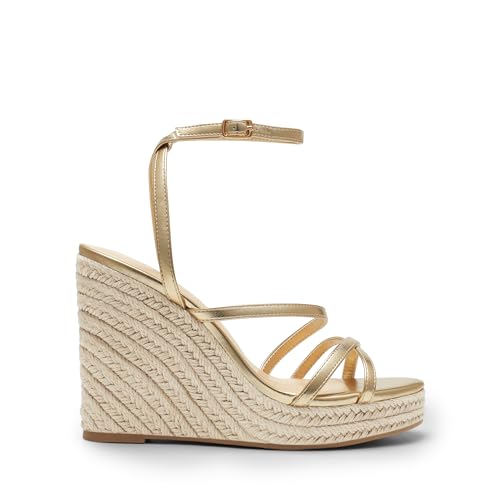 Image of DREAM PAIRS Women's Strappy Espadrille Wedge Sandals | Platform Chunky Heel design,Comfortable Open Toe Wedge Sandals with Cushioned Insole, Fashion Dressy Shoes