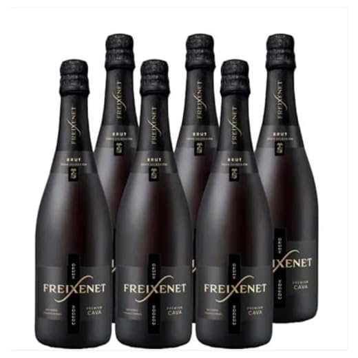 Freixenet Cordón Negro Brut Cava, 6 x 0.75 L