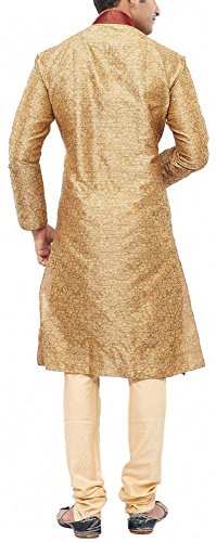 Image of Manyavar Men's Silk Kurta Pyjama