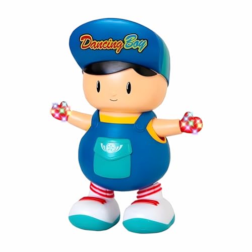 Image of Toys Dancing Boy Musical Toy for Kids with 3D Flashing Lights, Music, 360-degree Dance Moves, Educational Toy, Battery Operated, Ages 3+ - Multicolor