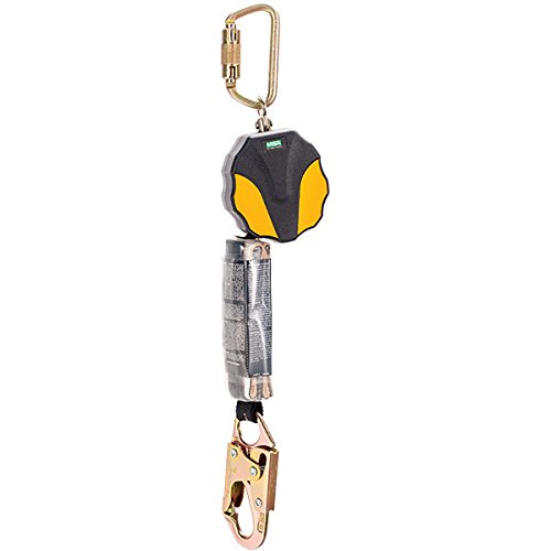 MSA Workman Mini Personal Fall Limiter, Locking Snap Hook (2 Pack)