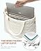 LOVEVOOK Tote Bag for Women, Large Puffer Tote Bag with Zipper Quilted Light Work Bag Fits 17 Inch Laptop Bags