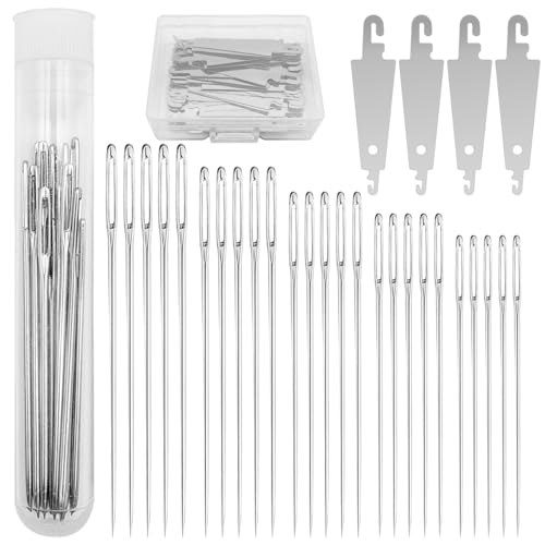 Agujas de coser a mano lyfLux y 60 enhebradores en juego completo de costura