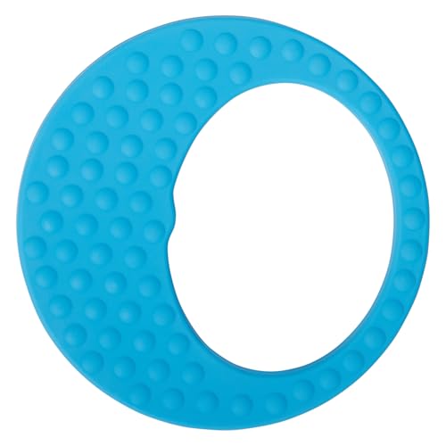 Image of C.R. Gibson 100% Food Grade Silicone Moon Baby Teether for Infants, 2.75 inch x 4.25 inch, Multicolor