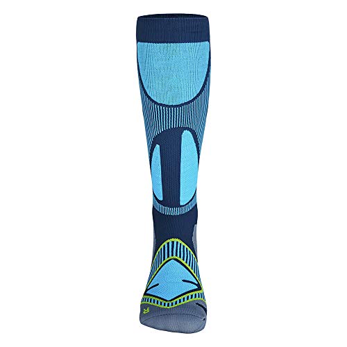 Bauerfeind Ski Performance Compression Socks For Skiing, Snowboarding & Winter Sports - Targeted Compression Zones - Comfortable Fit For Maximum Performance #TOP1