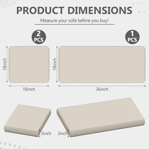 3 Pack Outdoor Patio Seat Cushions, Weather and Fade Resistant, Navy Blue, 3 in Thick High-Density Foam, Fits 4-Seater Rattan Patio Conversation Sofa Set - Image 2