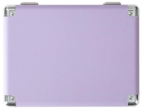 Image of Crosley CR3505A-LN Cruiser Retro Portable CD Player with Stereo Bluetooth Speakers and FM Radio, Lavender