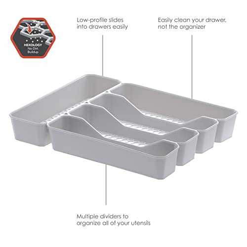image for Spectrum Diversified Hexa Drawer Organizer Tray Modern Kitchen Cutlery