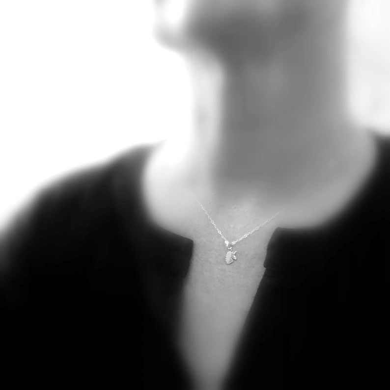 Collar de unicornio de plata joya de cuento de hadas para adolescentes 3