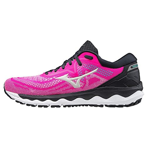 MIZUNO Shoe Wave Sky WOS - T: 7 Color: PinkGlo/NimbusCloud/Atlantis