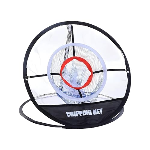 Jonuin Golf Practice Net Golf Chipping Net 3 Ring Nets for Wedge Practice Portable Training Nets Ideal for Indoor Outdoor Backyard Accuracy and SwingPractice Gifts for Golfers (A)