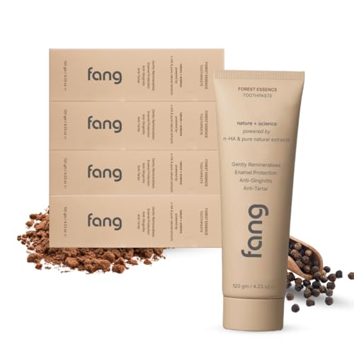 Image of Fang Forest Essence |Fluoride Free Hydroxyapatite|Teeth Whitening|Heals Sensitive Teeth|Fights Cavities,Gum Diseases & Bad Breath|SLS & Chemical Free|Organic, Vegan (Forest Essence, 4)
