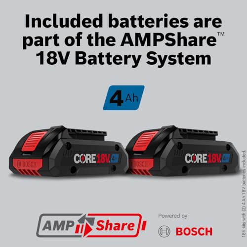 Image of BOSCH GSR18V-800CB24 18V Brushless Connected-Ready 1 /2 In. Drill /Driver Kit with (2) CORE18V 4 Ah Advanced Power Batteries