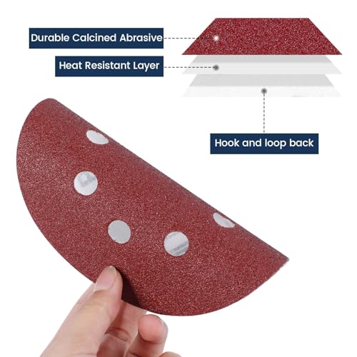 200 Stück Schleifpapier 125mm Klett, Schleifscheiben 8 Loch, P40/P60/P80/P100/P120/P180/P240/P320/P400/P600 Exzenter Runde Schleifpapier (200 Stück Mixed Körnung)