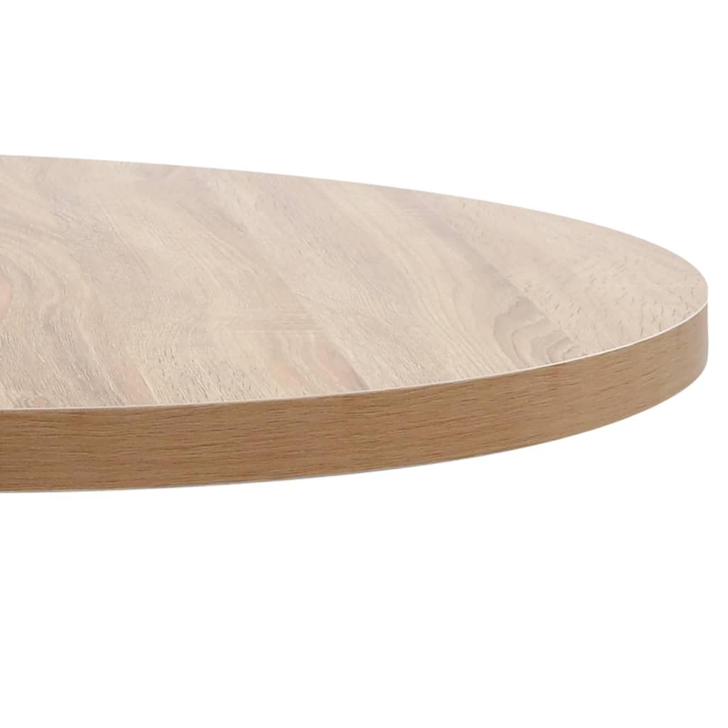 vidaXL Mesa de Bistró Mueble de Comedor Bar Barra Restaurante Cafetería Jardín Exterior Terraza Decoración con Tabla Redonda MDF Marrón Claro