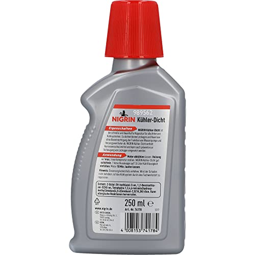 NIGRIN Kühlerdicht, dichtet schnell und dauerhaft Kühlsysteme ab, 250 ml (Packung mit 2)