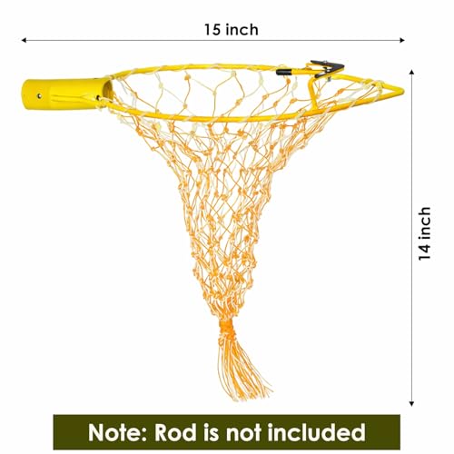 Image of Garden Genie Mango Fruit Plucker with Net | Metal Frame Nylon Net Fruit Picker Basket Tool | Lightweight Garden Tool for Safe Picking
