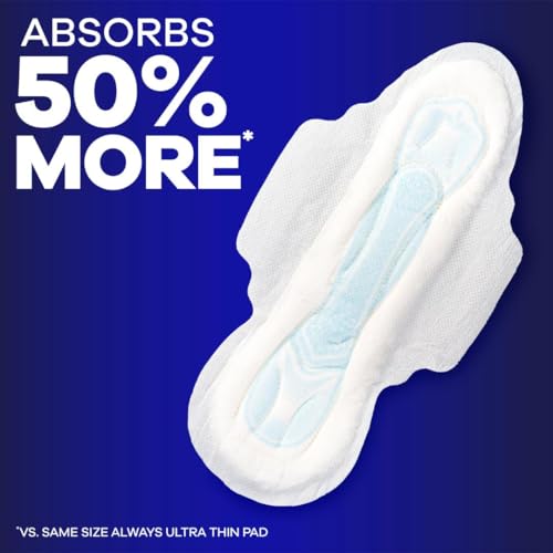 Image of Always Maxi Feminine Pads For Women, Size 4 Overnight Absorbency, With Wings, Unscented, 26 Count