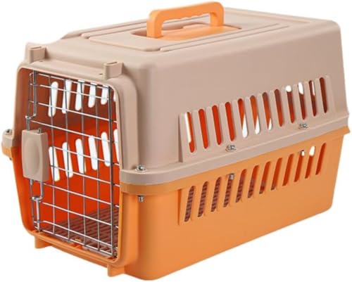 GEBYUI軽量ペットバッグ、猫や小型犬に適しています、ペット航空会社ボックス、猫と犬用のポータブル猫ケージ、航空貨物、散歩、運転、病院に行くのに適しています、