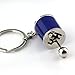 maycom Creative Auto Part Model Gear Box Keychain Six-speed Manual Transmission Shift Lever Gear Box Keyring Key Chain Ring Keyrings Keyfob (Blue)