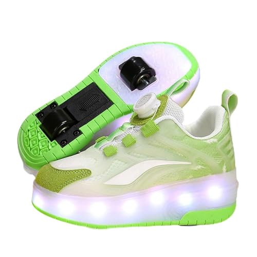 Kids Roller Skates Shoes Sneakers for Boys & Girls, Automatic Retrectable Technical Skateboarding Skates for Sneakers for Girls Boys Novel Gift