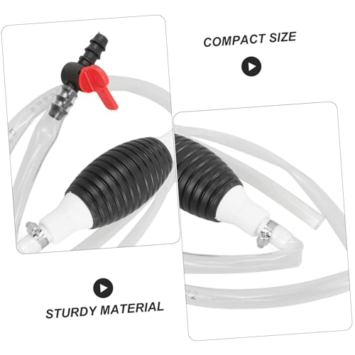 Manual Water Suction Pump for Draining Siphon Hose Multifunctional Oil Transfer Pump Compact Self-Priming Liquid Siphoning Kit for Gas and Water3
