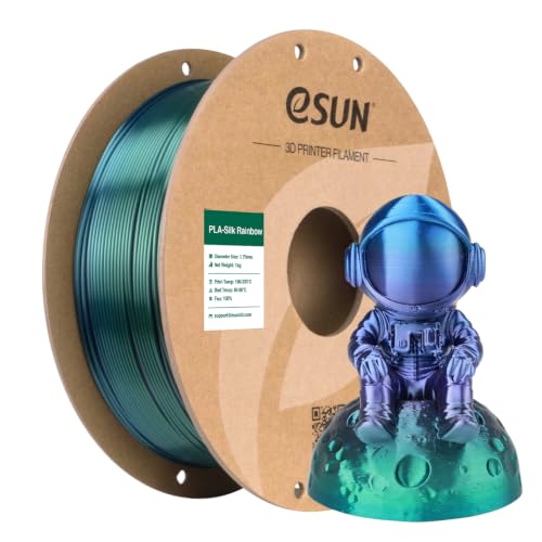 eSUN Silk PLA 3D Printer Filament 1.75mm Universe Colorful Shiny Silky Filament, Dimensional Accuracy +/-0.03mm, 1kg (2.