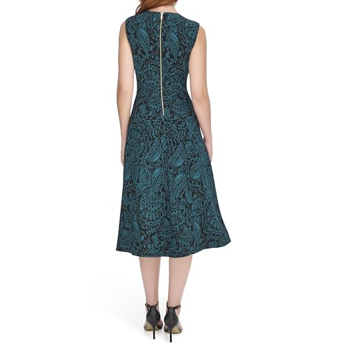 Image of Tommy Hilfiger Women's Sleeveless V-Neck A-line Midi Dress