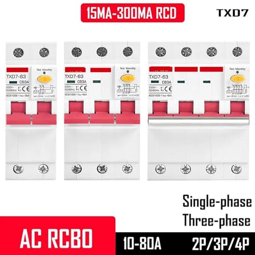 Disjoncteur différentiel 2P 10A 30mA pour la protection résidentielle