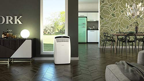 Olimpia Splendid Climatiseur Mobile 10.000 BTU/h, 2,6 kW, 01920 Dolceclima Silent 10 P, Gaz Naturel R290, Design Italien