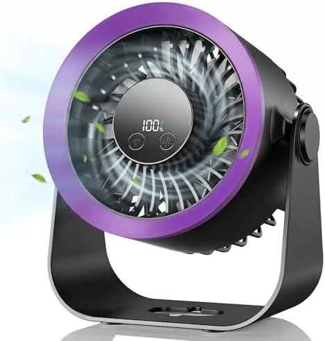 SHINER Ventilateur de Bureau USB Silencieux, 100 Vitesses Mini Ve...