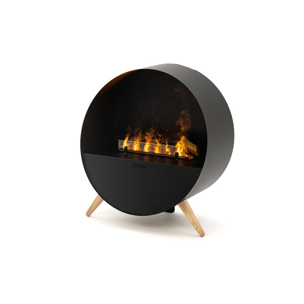 Planika Misty Chimenea eléctrica Independiente Moderna de Vapor de Agua con tecnología LED - Efecto de Llama verdadera, Ideal para la Sala de Estar