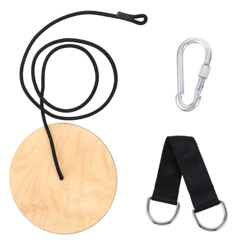 Vaguelly High-Strength Outdoor Wooden Swing for Kids Toddler Rope Swing for Tree Kids Equipment