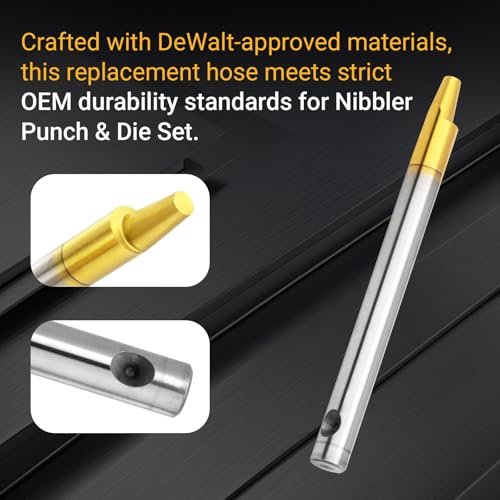 3 Pcs Compatible with Makita JN1601 Nibbler Punch & Die Set - A-83951 Replacement Metal Cutting Tool for Sheet Metal, Electric Drill Nibbler Blades Parts