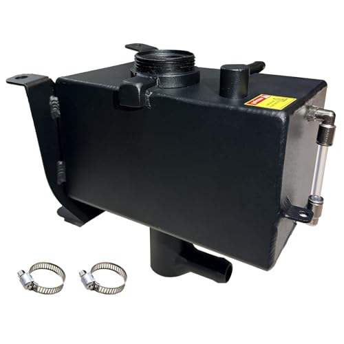 Image of Up-grade Aluminum Expansion Tank with Bracket & Sight Glass, Aluminum Coolant Reservoir Tank Fits Jeep Wrangler JL JLU 2018+ / Gladiator JT 2020+, 2.0L & 3.6L Coolant Expansion Bottle