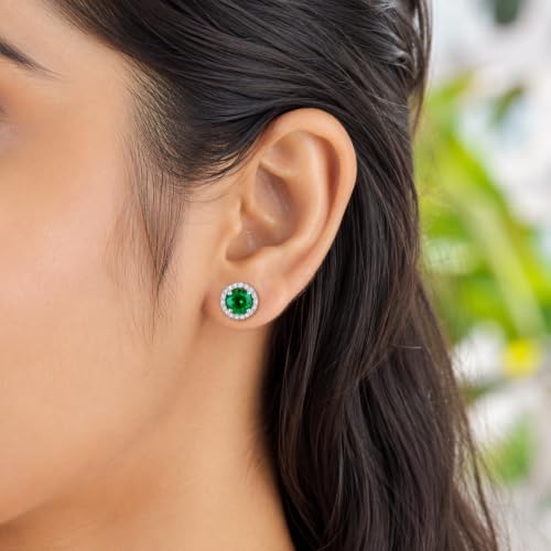 Image of BLACKBOX Stainless Steel Cubic Zirconia Stud Earrings for Women & Men