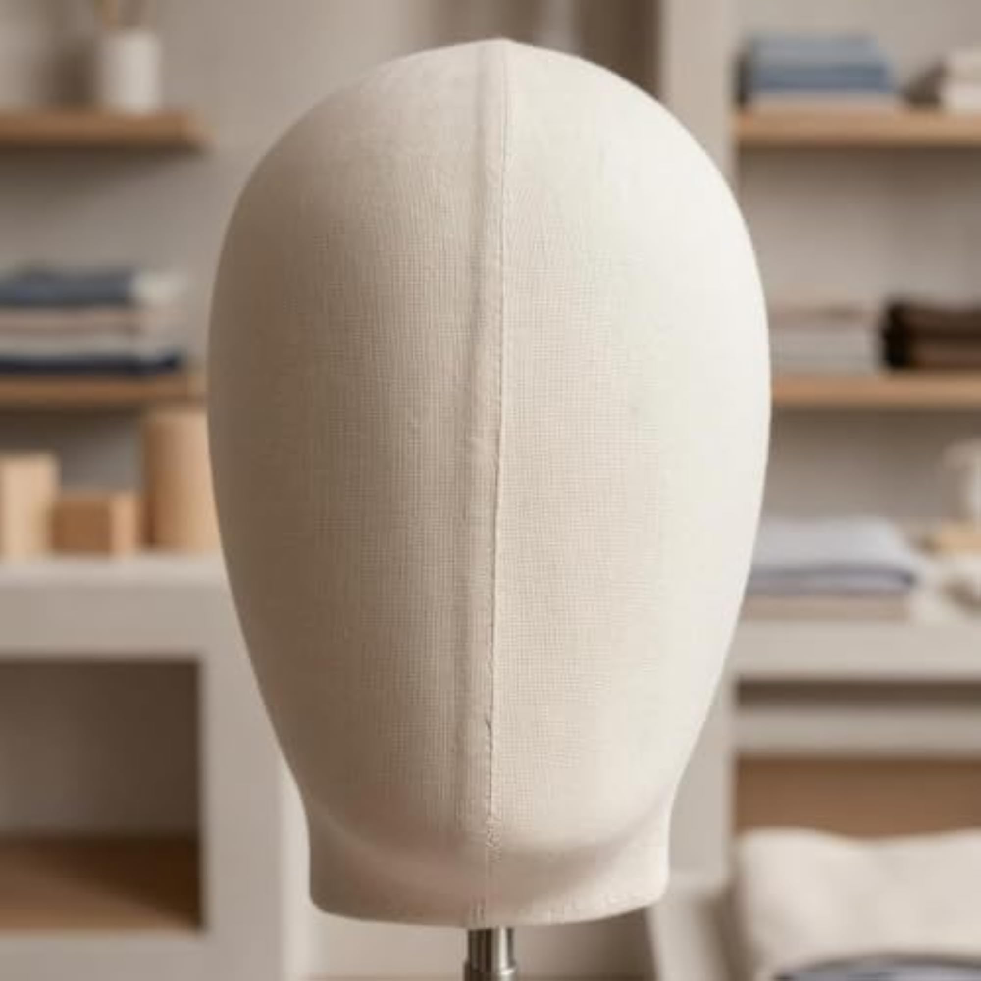 Stainless Steel Cloth-Covered Head Stand Display