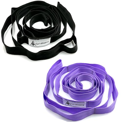 Stretching Strap Yoga Strap with Loops for Physical Therapy, Non-Elastic