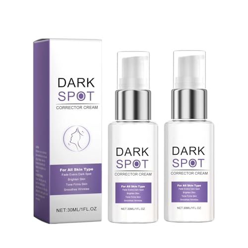 Sérum facial antimanchas oscuras con retinol y vitamina C, reduce las manchas oscuras, reduce la piel cansada, suero blanqueador para todos los tipos de piel (30 ml, 2 unidades)