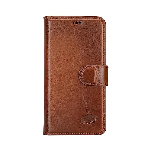 Blackbrook Samsung S23 Wallet Case Set - (2 In 1) Carson Full Grain Leather Magnetic Wallet For Case Samsung S23 (6.1”) - 4 Credit Card Slots, Cash & Clear Id Pockets With Wireless Charging #TOP2