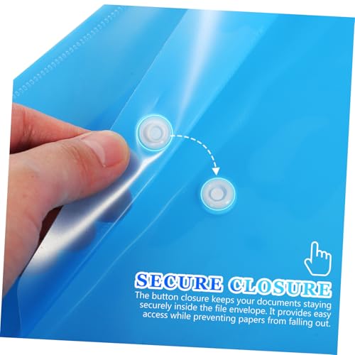Pochettes plastiques A4 multicolores contre la perte de documents SHINEOFI - 3
