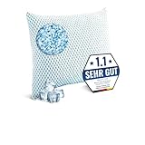 Memory Foam Kissen 60x60 – Weiches Gel-Kopfkissen für Seitenschläfer – Ergonomisches Wolkenkissen mit abnehmbarem Bezug