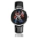 Unisex Business Casual Tran-Sformers Optimus Prime Clenched Fist Watches Reloj de Cuero de Cuarzo