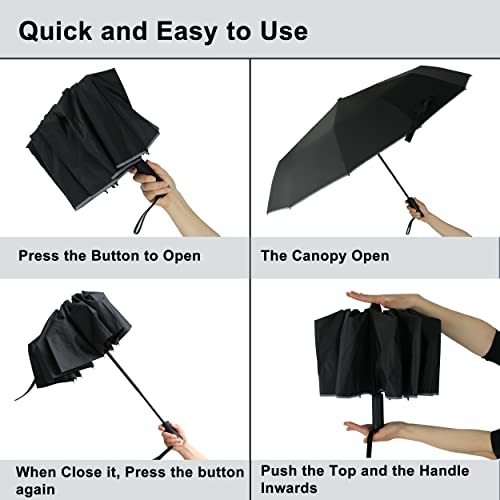 Baodini Umberlla For Rain And Sun Protection-Uv Block Windproof Compact Medium Umbrella For Car, Backpack #TOP5