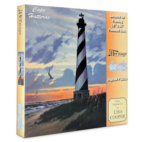 Heritage Puzzle Cape Hatteras Lighthouse by Lisa Cooper 550 Pieces