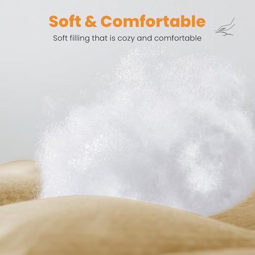 MATBEBY King Size Mattress Pad - Cooling Breathable Mattress Topper, Quilted Fitted Mattress Protector, Pillow Top Mattress Cover with 8-21" Deep Pocket, Soft, Machine Washable, Beige, 78x80 Inches